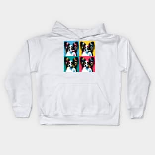 Papillon Pop Art - Dog Lover Gifts Kids Hoodie